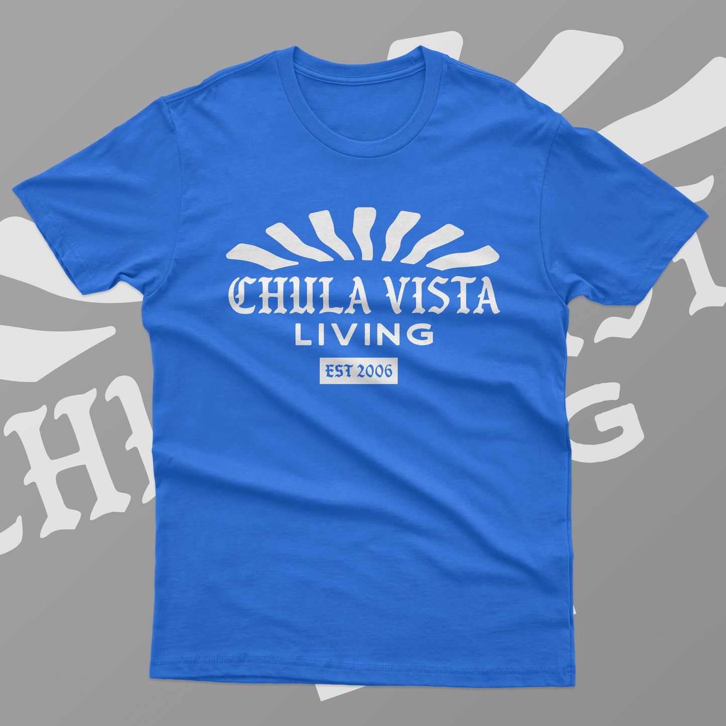 Chula Vista Living T-shirt Royal Blue
