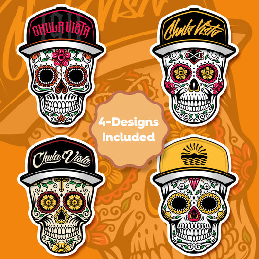 Chula Vista Sugar Skull Sticker Pack