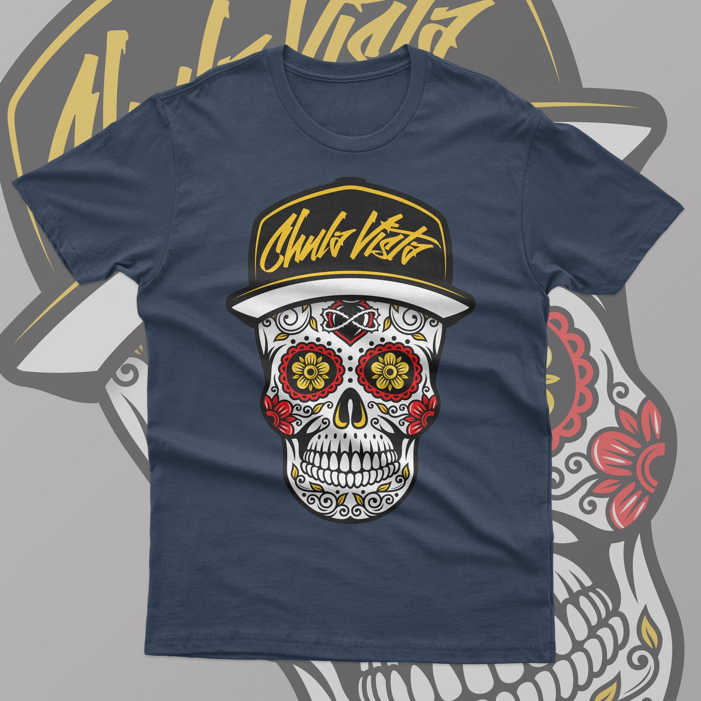 Chula Vista Sugar Skull Navy